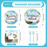 96 Pcs Ofishally Retired Decorations Fishing Themed Retirement Party