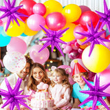 4D Magic Metallic Spike Explosion Balloon One-Piece 14-Pointed Star