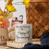 50th Anniversary Candle 50th Wedding Anniversary Present for Couple