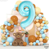 KatchOn, Giant Light Blue Number 9 Balloon - 40 Inch | Foil 9