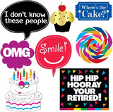 Retirement Photo Booth Props 43 Pieces Funny Happy Retirement Party