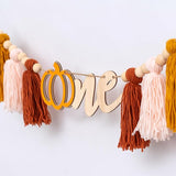Pumpkin Tassel High Chair Banner 1st Birthday Decorations Fall