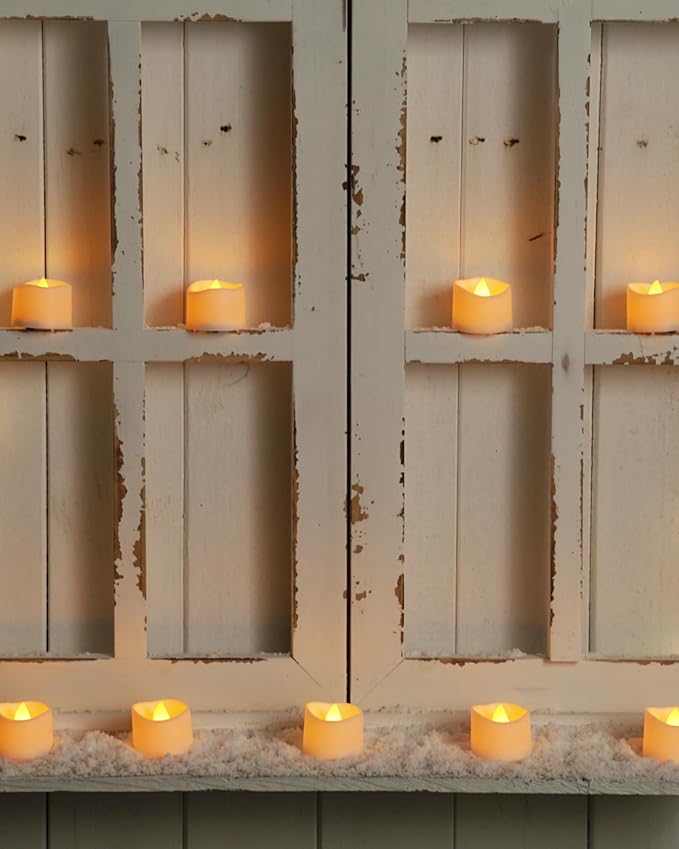 Homemory 24-Pack Flameless LED Tea Lights Candles Battery Operated, 20