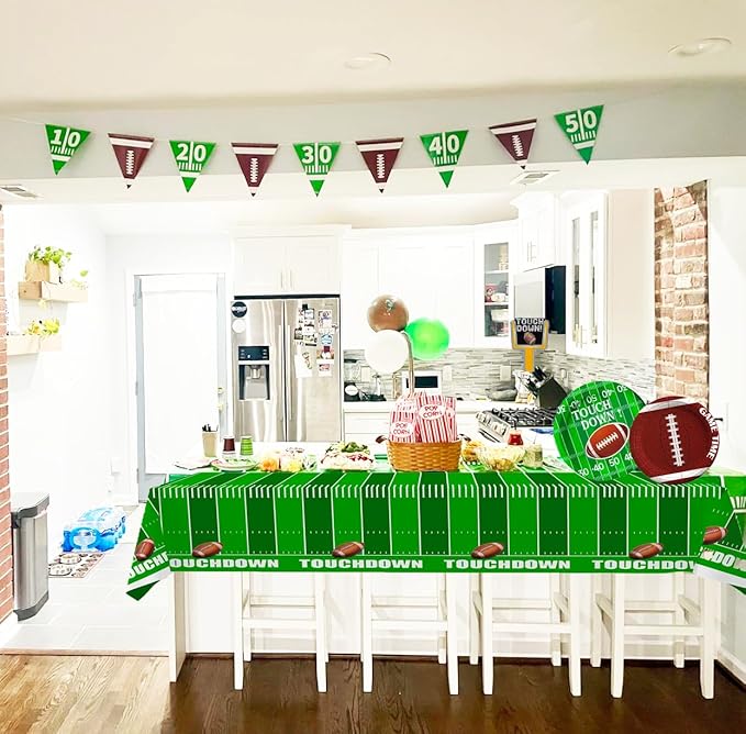 Football Party Decorations Football Party Supplies Set with Plates