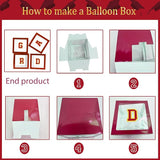 Maroon Black and gold Decorations 2026 Set of 4 Graduation Balloon