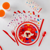 350PCS Valentine's Day Party Supplies for 50 Guests Valentine's Day