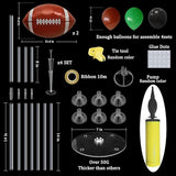 Football Game Day Balloon Stand Set Green Brown Black Football Theme