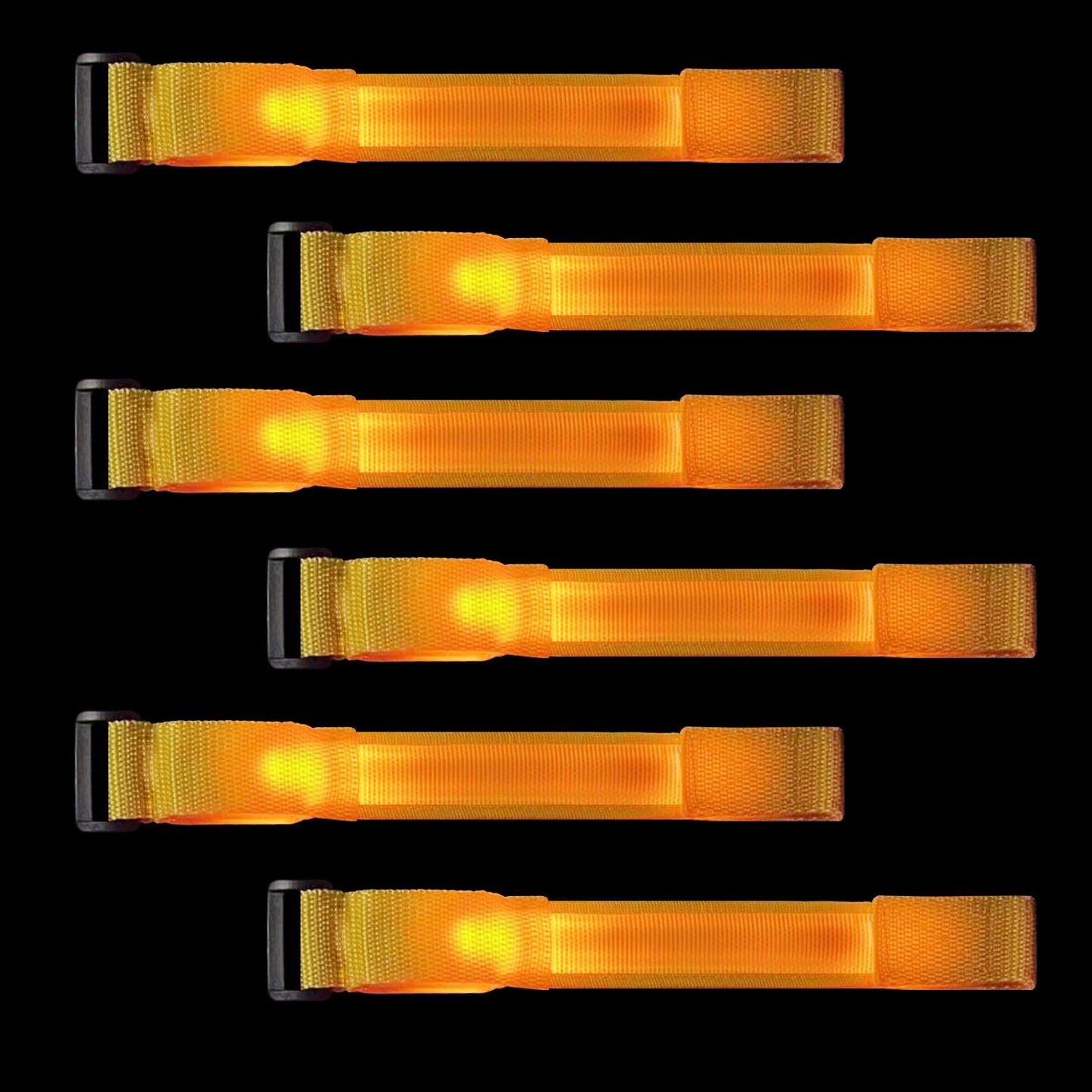 M.best 8pcs LED Light Up Bracelets Glow Flashing Wristbands Glow in