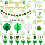 21PCS St Patricks Day Decorations Set Shamrock Decorations Includes