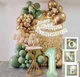 Sage One Year Old Birthday Decorations One Balloon Box 12 Inch Sage