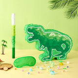 WERNNSAI Dinosaur Piñata - Watercolor Green Dinosaur Piñata Birthday