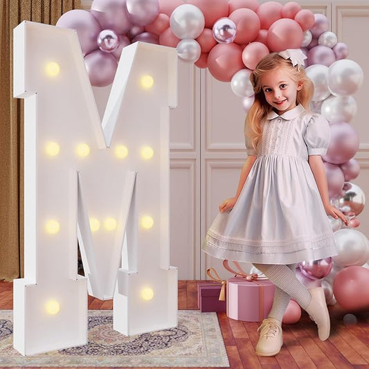imprsv 4FT Marquee Light Up Letters for Birthday Party Decorations #9