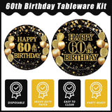 96Pcs 60th Birthday Party Tableware Set, Back in 1966 Birthday Party