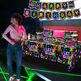 Neon Party Supplies,142Pcs Let Glow Party Decorations Including