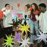 Dazzle Black Green Balloon 14-Pointed One-Piece Star Explosion Balloon