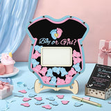 63 Pcs Gender Reveal Baby Shower Guest Book Alternatives Set Baby