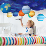 11 Pcs Galaxy Space Ceiling Decoration for Vbs 12 x 2 ft Fluorescent