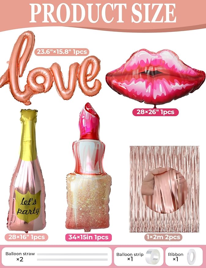 Rose Gold Happy Birthday Decorations for Women and Girls – Rose Gold