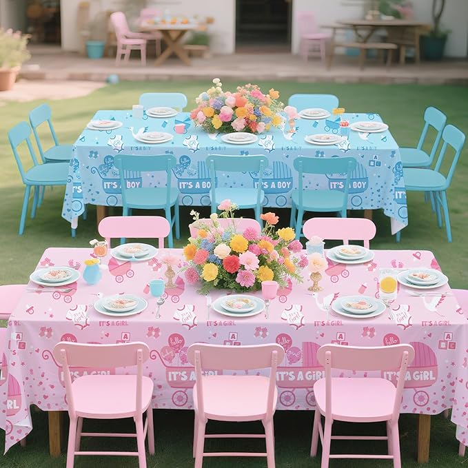 Baby Gender Reveal Party Supplies 2 Pack Gender Reveal Decorations