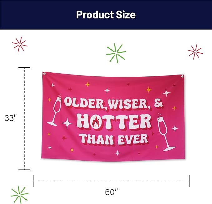 Funny Happy Birthday Banner 60" x 33" – Hilarious Party Decoration #4