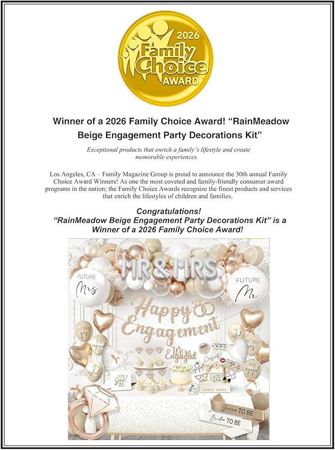 261 Pc Premium Engagement Party Decorations Kit Elegant Mr & Mrs