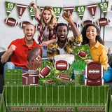 178Pcs Football Party Supplies Tableware Kit Serve 25 Football Party