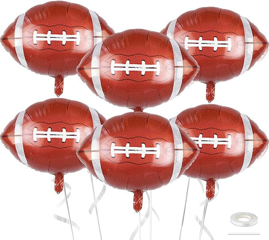 Biapian 26 Inch Football Balloons Set, Football Party Decorations, 6