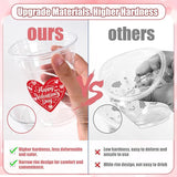 100Pcs Valentine's Day Party Decoration Cups 12oz Pink Red