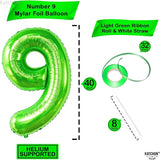 KatchOn, Giant Light Green Number 9 Balloon - 40 Inch | Foil 9