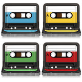 40PCS Cassette Tape Plates 70s 80s 90s Party Decorations 10 x 7 Inch