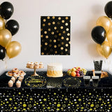 Black Gold Party Decoration - Black and Gold Birthday Party Tableware