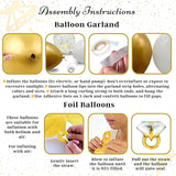 248 Pc Premium Engagement Party Decorations Gold and White Bridal