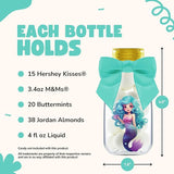 Small 12 Pack Mermaid Party Favors DIY Candy Jars with Ribbons and