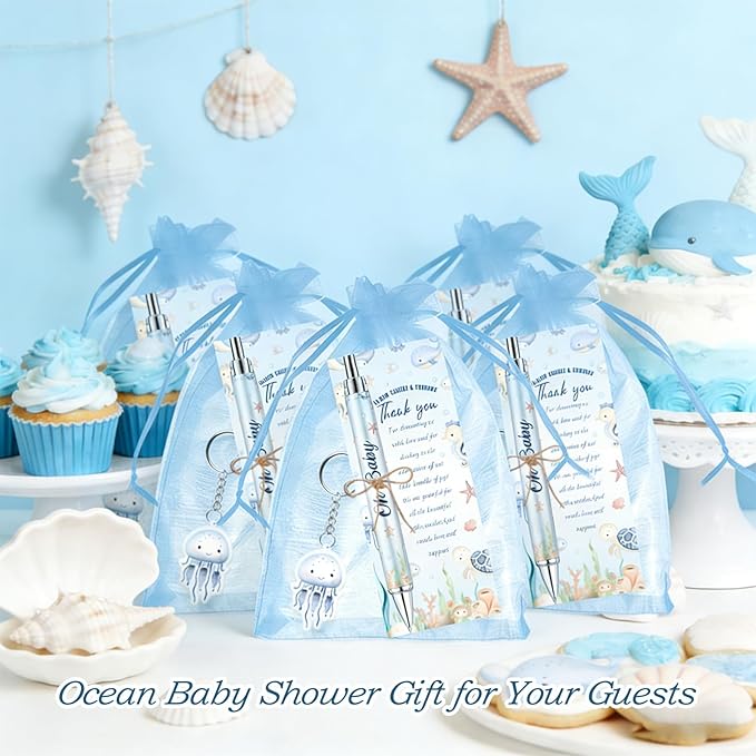 145 Pieces Under the Sea Baby Shower Favors for Guest Ocean Animal