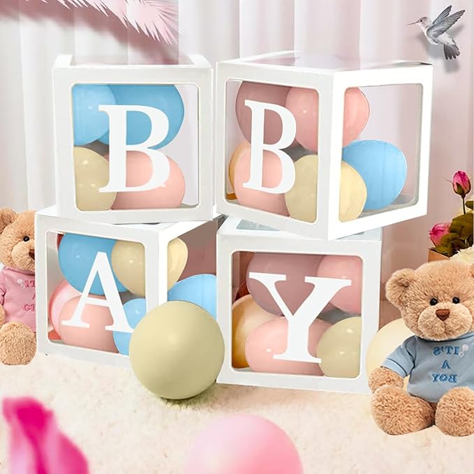 Gender Reveal Decorations Party Set 176pcs Pink and Blue Balloons