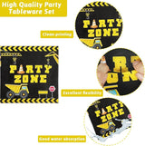 Construction Party Plates and Napkins Serves 50 Construction