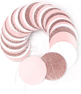 Rose-Gold Pink-White Party Decorations Paper-Garland - 52Ft