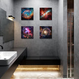 sunfrower Nebula Galaxy Canvas Wall Art Outer Space Prints Painting