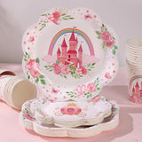 175PCS Pink Princess Birthday Party Decorations Pink Four Ever a