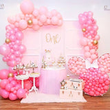 PartyWoo Light Pink Balloons 100 pcs Different Sizes of 36 18 12 10 5