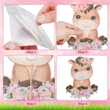 Hotop 30 Pcs Farm Animal Centerpiece Sticks Floral Animals Table