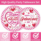 96PCS Galentine's Day Plates and Napkins Party Supplies Galentine's