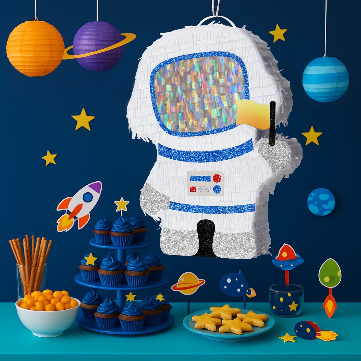 WERNNSAI Astronaut Piñata - Space Party Decorations Space Piñata