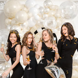 Pearl Balloon Arch Kit 210Pcs White Balloon Arch Garland Kit with
