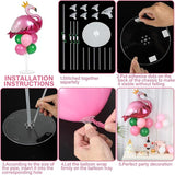 Tropical Flamingo Party Balloons Stand Kit 2 Sets With 2 Flamingo
