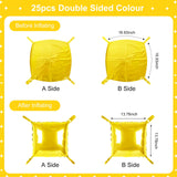 Gold Square Foil Balloons 25 Pcs Metallic Gold Balloons Wall Backdrop