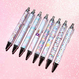 8PC Unicorn Pens Cute Cool Fun Rainbow Glitter Sparkle Animal Pen