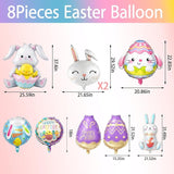 Easter Balloons Easter Party Decorations with Bunny Decor and Easter