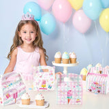 WERNNSAI 12 Pack Ice Cream Party Boxes - Ice Cream Birthday