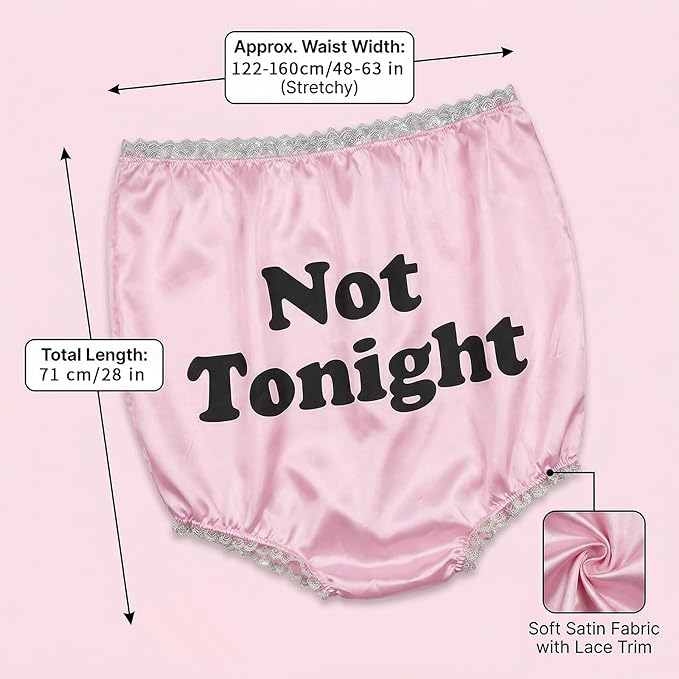 Hosrnovo Funny Underwear for Women, 28Inches Big Granny Panties Gag